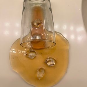 Acrylic spilled drink